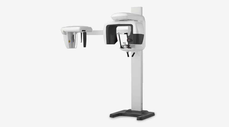 Manufacturer reference image for Veraviewepocs X700 R100 · Pan + Ceph + CBCT. Not a photograph of this individual unit.