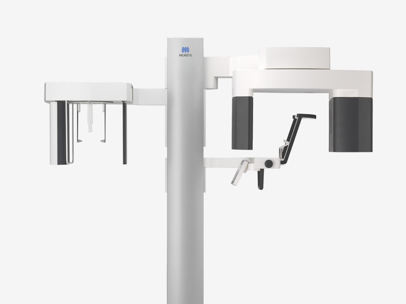 Manufacturer reference image for Veraview X800 F150 · Pan + Ceph + CBCT. Not a photograph of this individual unit.