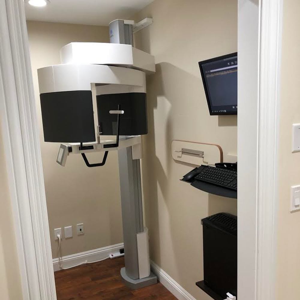 CBCT unit installed in a dental practice operatory by Dental TI