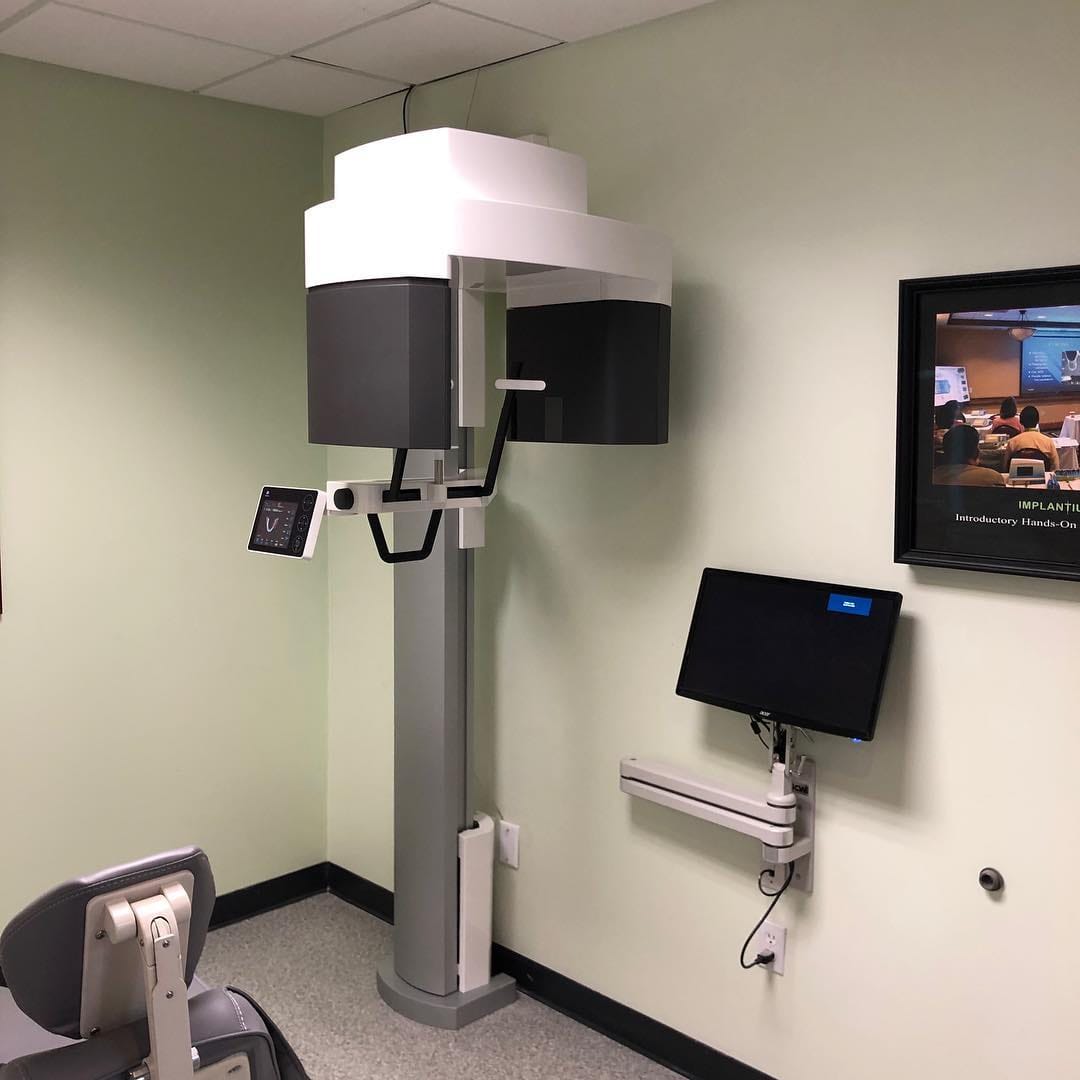 CBCT unit installed in a dental practice operatory by Dental TI