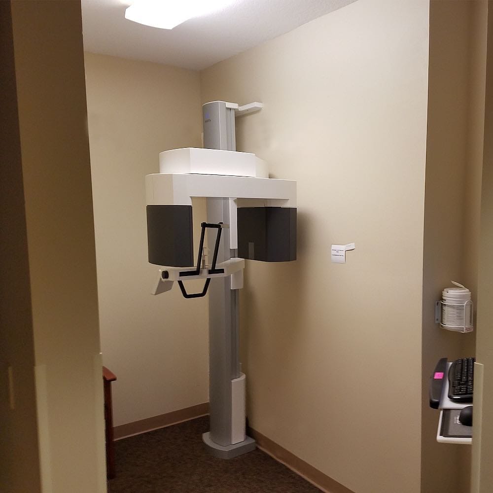 CBCT unit installed in a dental practice operatory by Dental TI
