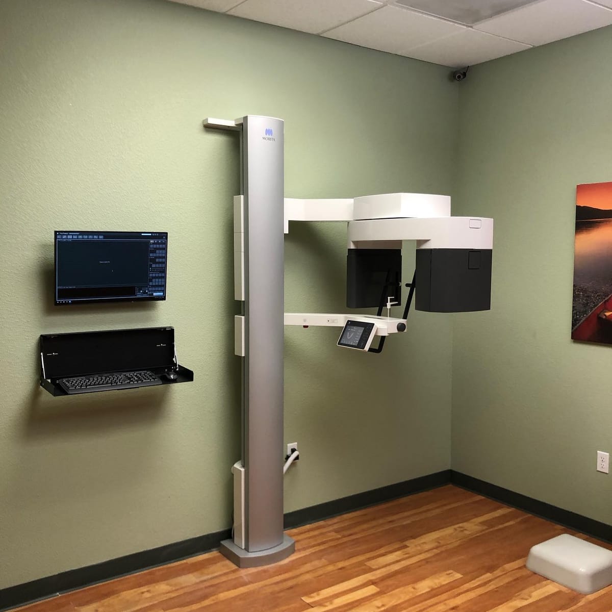 CBCT unit installed in a dental practice operatory by Dental TI