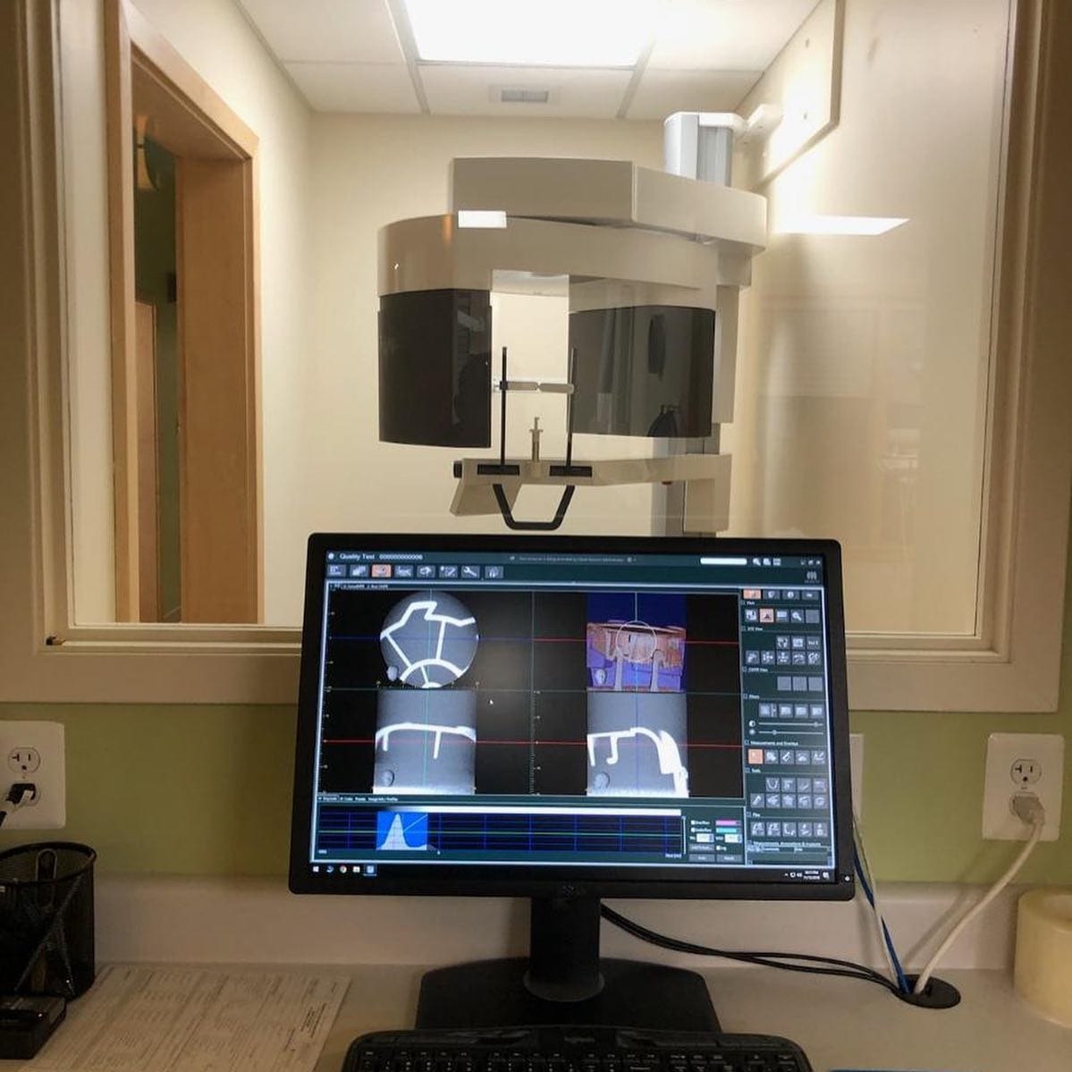 CBCT unit installed in a dental practice operatory by Dental TI